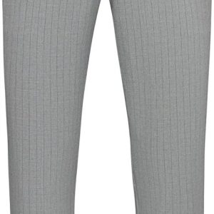 Men's Slim-Fit Dress Pants with Micro-Check Pattern, Gray