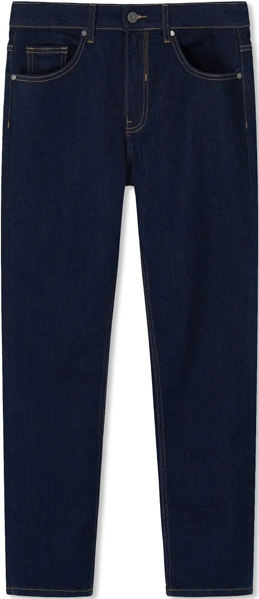 Dark Wash Slim Fit Denim Jeans 5-Pocket Classic Cut image 1