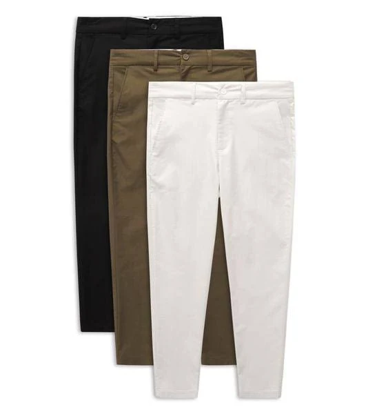 Men's Slim-Fit Chino Pants - Cotton Blend, Multiple Colors image 1