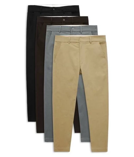 Men's Slim Tapered Chino Pants - Multiple Colors image 1